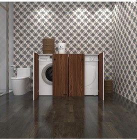 Resim Kenzlife Çamaşır&Kurutma&Bulaşık Makinesi Dolabı Tatyanakare Cvz 90 140 60 Kapaklı Arkalıksız Çok Renkli 