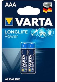 Resim Varta 4903 Longlife Power Alkalin AAA İnce Kalem Pil 2'li 