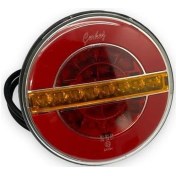 Resim Çerkez Neon Kayar Sınyallı 12-24 V. E Onaylı Hamburger Stop 