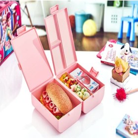 Resim rafiel Çift Kapaklı Bölmeli Beslenme Kabı 