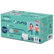 Resim Nimo 3 Katlı Meltblown Çocuk Cerrahi Maske Telli 50 Adet 