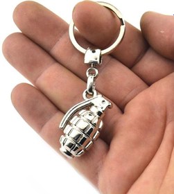 Resim El Bombası Grenade Anahtarlık - Nikel 