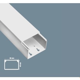 Resim Mutlusan Kablo Kanalı 40 Metre 60X40 Mm Canalex Yapışkan Bantlı 