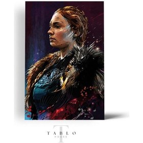 Resim Sansa Stark Ahşap Tablo 4mm 