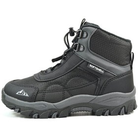 Resim Cool Alfa Siyah Lastikli Soft Shell Outdoor Erkek Çocuk Bot Siyah 