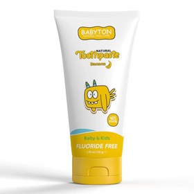 Resim Babyton Bebek ve Çocuklar için Organik Diş Macunu Muz Aromalı 