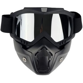 Resim BGA Cross Motosiklet Bisiklet Gözlüğü Açık Kask Maskesi Süngerli Bant Lastikli Jet Maske 