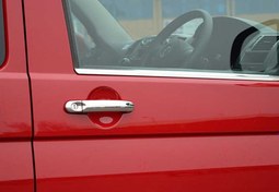 Resim OMSA VW T6.1 Transporter Krom Kapı Kolu Tek Delikli 4 Parça 2020-2023 Arası 