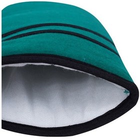 Resim Homaks Mutfak / Fırın Eldiveni Yeşil Çuha Siyah Bantlı 