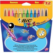 Resim Bic Keçeli Boya Kalemi Kids Couleur XL 12 Renk 828966 