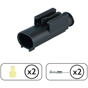 Resim Su Sıcaklık Sensör Soketi 2 Pin Kablosuz 