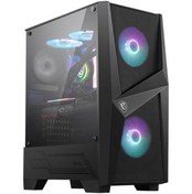 Resim Msi Mag Forge 100R Tempered Glass Argb Usb 3.2 Mid Tower Kasa Msi