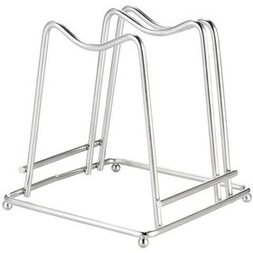 Resim Xj Paslanmaz Çelik Kesme Tahtası Tutucu, Kesme Tahtası Standı, Mutfak Düzenleyici, Kesme Tahtası Standı 