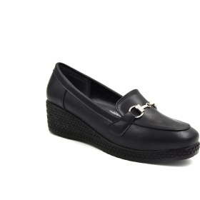 Resim Prego (Park Moda) Poli Hafif Taban Toka Detaylı Dolgu Günlük Kadın Ayakkabı Siyah 