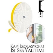 Resim Skygo Kapılar Için 4 Mevsim 3 Metre Ses Isı Yalıtım Sünger Bant 