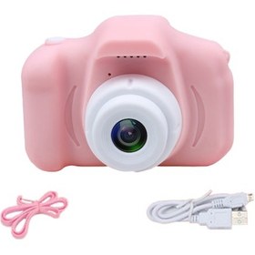 Resim Mufunye Kız Çocukları İçin Pembe Yükseltilmiş Versiyon Mini Dijital Fotoğraf Makinesi - Hd Fotoğraf & 1080p Video Çekimi, 2.0" Ips Ekran, 400mah Pil 