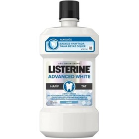 Resim Listerine Advanced White Hafif Tat Ağız Bakım Suyu 500 ml 