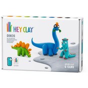 Resim Hey Clay Yaratıcı Kil Seti - Stegosaurus, Pachycephalosaurus, Brachiosaurus 