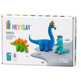 Resim Hey Clay Yaratıcı Kil Seti - Stegosaurus, Pachycephalosaurus, Brachiosaurus 