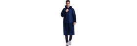 Resim Newdaki Unisex Kadın ve Erkek Yağmurluk %100 Eva Çıtçıtlı Kapüşonlu Lacivert Renk 