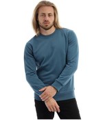 Resim Erkek Bisiklet Yaka 3 İplik Sweat Mavi 