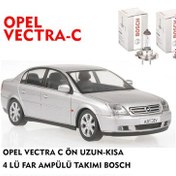 Resim OPEL VECTRA C ÖN UZUN-KISA 4 LÜ FAR AMPÜLÜ TAKIMI BOSCH 