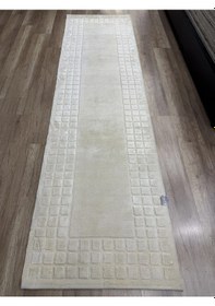 Resim Eko Halı Siena 3d Bow White El Dokuma Yolluk Beyaz 