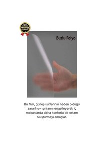 Resim Uv Engelleyici İçeriyi Göstermeyen Yapışkan İz Bırakmaz Ofis Ev Buzlu Cam Filmi 5 Mt X 60 Cm Diğer 