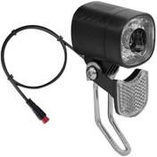 Resim Qd470 E-bisiklet Led Far 6v 12v 24v 36v 48v 60v Bisiklet Lambası Su Geçirmez Ön Far Su Geçirmez Siyah. 