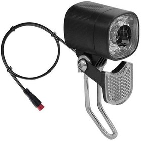 Resim Qd470 E-bisiklet Led Far 6v 12v 24v 36v 48v 60v Bisiklet Lambası Su Geçirmez Ön Far Su Geçirmez Siyah. 