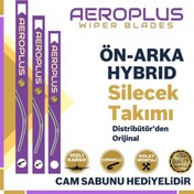 Resim Aeroplus Hyundai İ20 Ön Arka Hybrid Silecek Takımı 2015-2020 