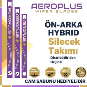 Resim Aeroplus Hyundai İ20 Ön Arka Hybrid Silecek Takımı 2015-2020 