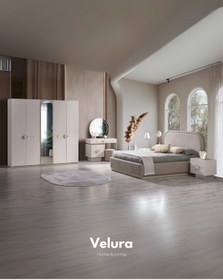 Resim Moon Yatak Odası Takımı 5 Kapaklı Gardırop + Şifonyer + Komodin + Karyola 