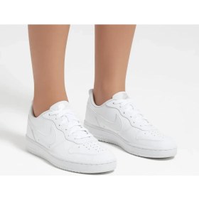 Resim Nike Court Borough Low Recraft (Gs) Beyaz Çocuk Ayakkabı Dv5456-106 Düz Tabanlı Erkek Çocuk 