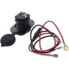 Resim Ette Soket Outlet Motosiklet Araba Kamyon Kablolu 12v-24v 