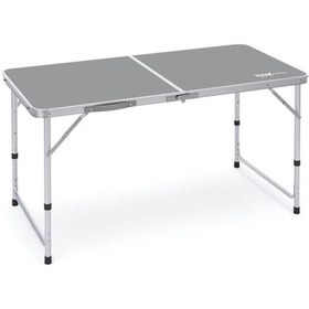 Resim Rox Camping 0311 Yükseklik Ayarlı Katlanır Kamp Masası 120x60 Cm Gri 