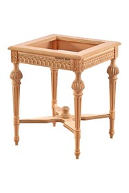 Resim Mobilya Baba Savur Yıldız Kare Fiskos Cilasız Ham Ahşap 