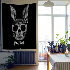 Resim Playboy Skull Duvar Örtüsü - 160 cm x 220 cm 