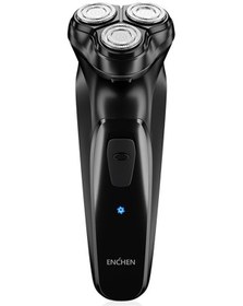 Resim Geeksen 3d Elektrikli Tıraş Makinesi Enchen Blackstone Elektrikli Tıraş Makinesi Razor Tam Siyah 