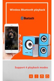 Resim Bluetooth Hoparlör 3.5mm Jack Kablolu Bilgisayar Hoparlörü Müzik 