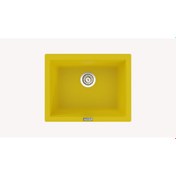 Resim Polex Cristal Lux Granit Eviye Real Stone P09 Sarı 