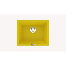 Resim Polex Cristal Lux Granit Eviye Real Stone P09 Sarı 
