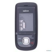 Resim Nokia 2220 2220S Siyah Kapak + Tuş Takımı Arka Kapak Ön (A Kalite) 
