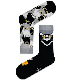 Resim Carnaval Socks Sağlı Sollu Kedi Temalı Soket Çorap Renkli 