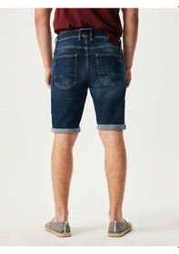 Resim Ltb Lance Slim Jean Bermuda 010096048114499 51858 Koyu Mavı Koyu Mavi 