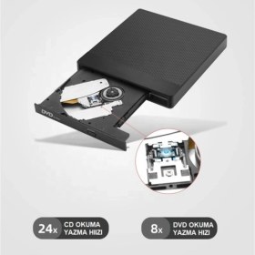 Resim Kenly Harici DVD-RW USB 3.0 + SD TF Kart Okuyucu + 3.0 USB Hub 