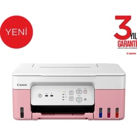 Resim Canon G3430 Wi-Fi + Tarayıcı + Fotokopi Renkli Çok Fonksiyonlu Tanklı Pembe Mürekkep Püskürtmeli Yazıcı (Canon Eurasia Garantili) 