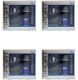 Resim rbl Sport Gift Set Parfüm 50ml &deo 150ml 4 Adet Erkek Edt 