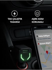 Resim Gözcü Mobil Çakmaklık Araç Takip Cihazı Geofence Araç Takip Sistemi Anlık Konum Geçmişe Dönük Konum 