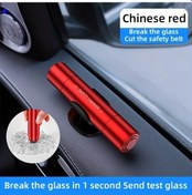 Resim Gaojunshop01 Kırmızı Araç Kurtarma Çekici Emniyet Kemeri Kesici Ve Cam Kırıcı Acil Durum Anahtarlığı 
